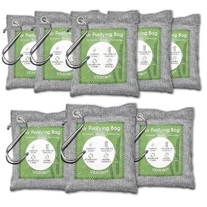 Bamboo Charcoal Air Purifying Bag (Large 8 Pack)