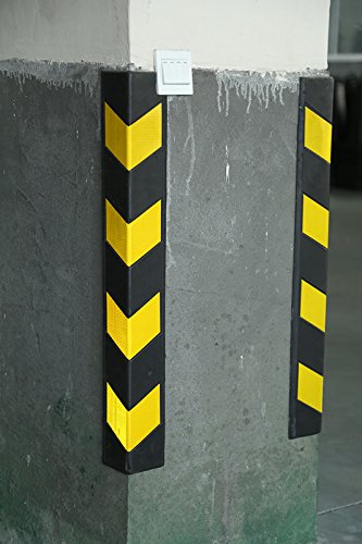 Rubber Corner Guard 30" for Parking Columns and Garage Walls L (1 Piece / L-shaped)