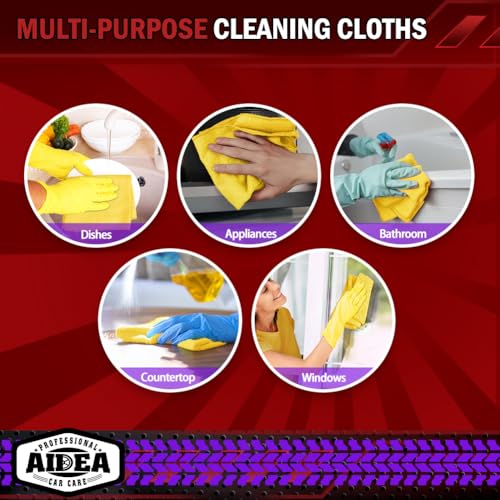 Microfiber Cleaning Cloth (Yellow / 20PK)