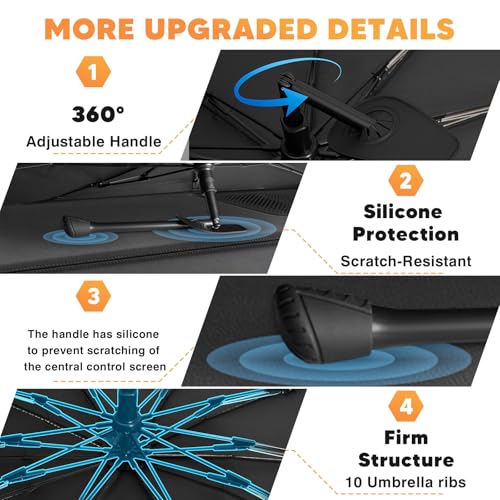 Windshield Sun Shade Umbrella for 【2022 (FOR | Grand Cherokee 22-26)