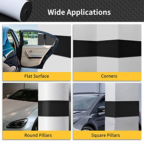 Garage Wall Protector (2 Roll 79"x8"x0.25" / Black)