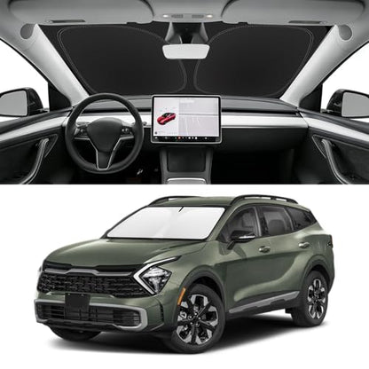 Custom Fit Windshield Sun Shade for Kia Sportage 2023 (for 2023-2026 Kia Sportage)