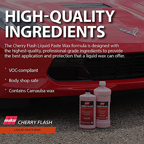 Cherry Flash Automotive Liquid Paste Wax for Hand Waxing (64 Fl Oz (Pack of 1))