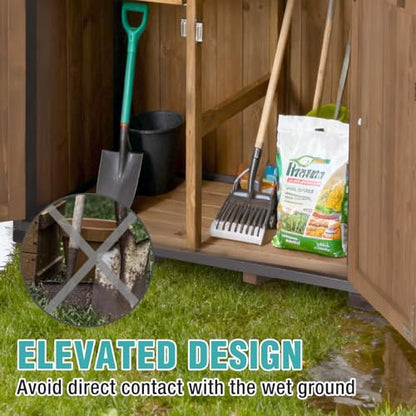 Sheds Outdoor Storage (Brown)