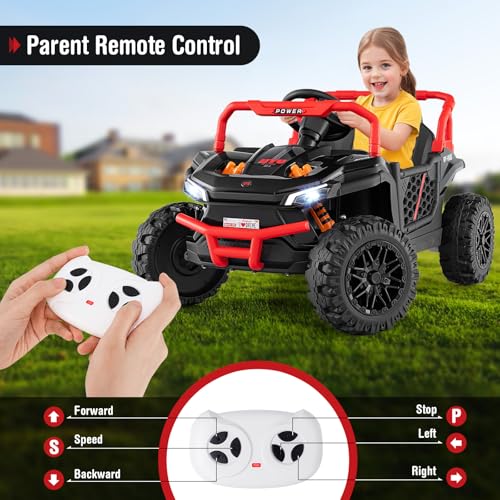 Kids UTV 12V Battery Powered Electric Off (Black)