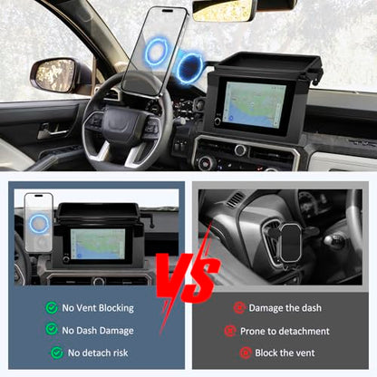 Car Phone Holder for Toyota Tacoma 2024 2025 2026 W (For Toyota Tacoma 2024 2025 8inch Screen)