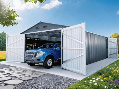 20 x 13 FT Outdoor Storage Shed (13 x 20 FT / Dark Grey)