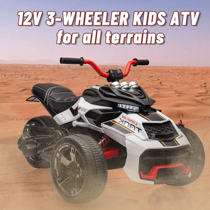 Kids Electric Ride on Truck Car (White-new)