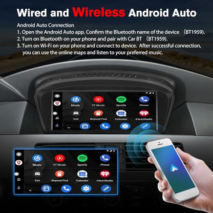 8.8 Inch Linux Car Radio for BMW E60 E61 E63 E64 E90 E91 E92 CCC 2004 (2G+8GB without Cam)