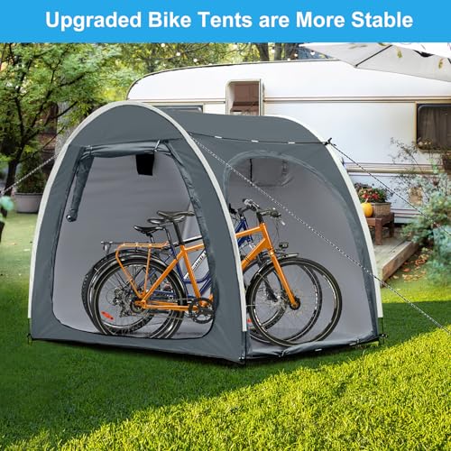 Bike Storage Shed Tent (Grey for 4 Bikes)