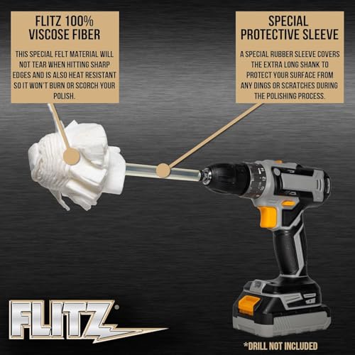 Buff Ball w 1.76oz Metal Polish Paste (2-Inch)