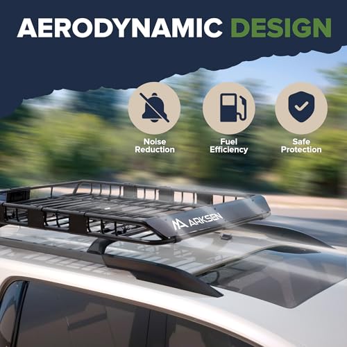 54" x 39" x 5" Roof Rack Cargo Basket with Bag (54" Cargo Rack W/Bag, Net, 2 Straps)