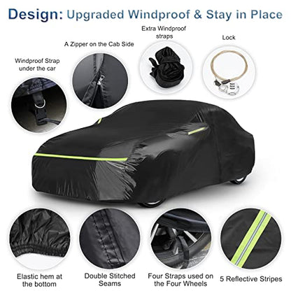 for Mercedes Benz E Class Car Cover E300 E350 E450 E63 AMG 2006 (Black / for Mercedes Benz E-Class 2006-2025)