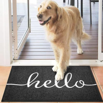 Door Mat Outside Inside Hello Doormat (2'6" x 1'6" / Hello)