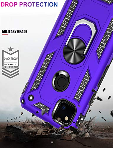 for Google Pixel 4A Case with Screen Protector (Purple / Google Pixel 4A)