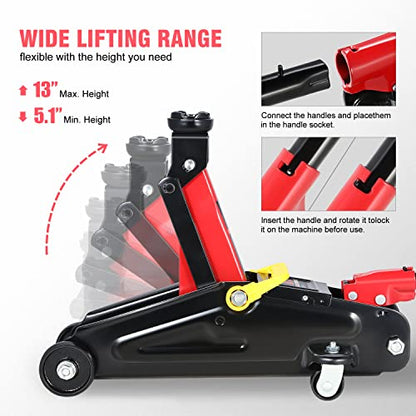 TOOLS 00234 Low Profile Hydraulic Trolley Service (Black / 2 ton)