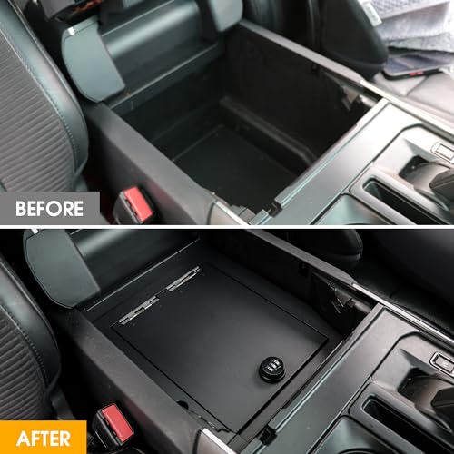 Center Console Safe Box Armrest Lock Storage Organizer Box (For 2021-2024 F150)