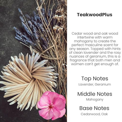 Car Air Freshener Diffuser 2 Pack Hanging Mahogany Teakwood Car Air Freshener for Women 45+ Days Long Lasting Fragrance Made in USA