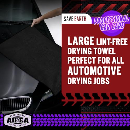 Microfiber Towels for Cars (Black / 24inx31in)