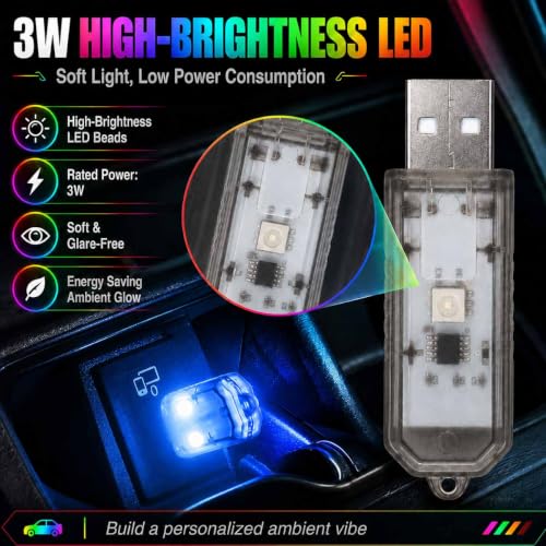 2PCS Mini USB LED Lights (Colorful)