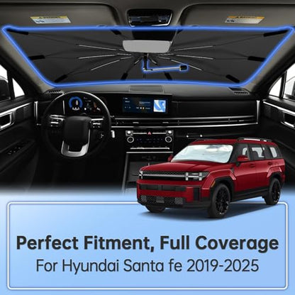 Windshield Sun Shade Umbrella for Hyundai Santa fe 2019 (for Hyundai Santa fe 2019-2025)
