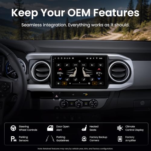 S8 Gen4 10.1" Android Car Stereo for Toyota Tacoma 2016 (10.1")