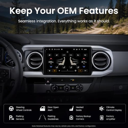 S8 Gen4 10.1" Android Car Stereo for Toyota Tacoma 2016 (10.1")