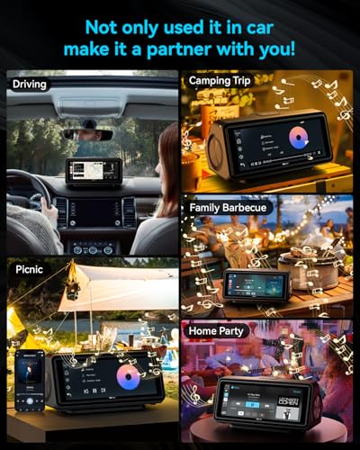 Portable Apple Carplay Screen for Car (Black)