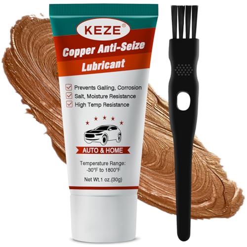 Copper Anti Seize Thread Lubricant Grease Antiseize Lubrication (1 Pack / Copper Antiseize Grease)