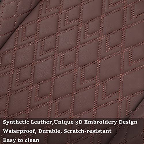 Car Seat Covers for Dodge Ram 2 Pcs Front (2 PCS Front,Black-Brown)