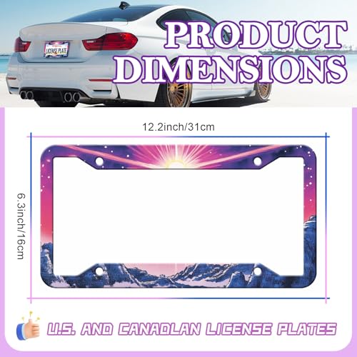 Sunset Mountain Anime License Plate Frames (Sunset Mountain)