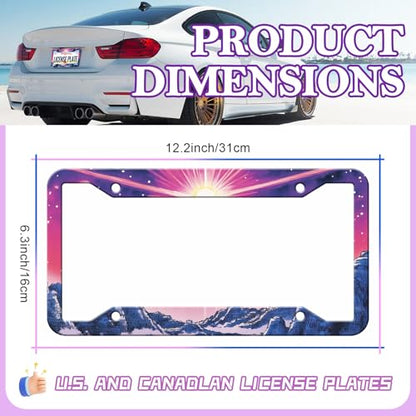 Sunset Mountain Anime License Plate Frames (Sunset Mountain)