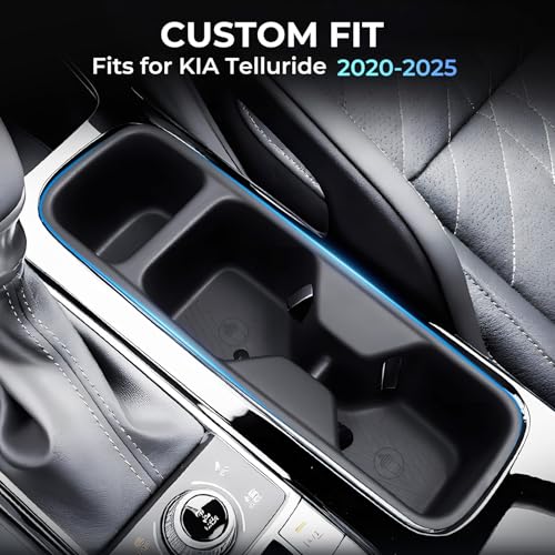 Center Console Cup Holder Inserts for KIA Telluride 2025 2024 2023 2022 2021 2020 (Cup Holder for 2020-2025 Telluride)