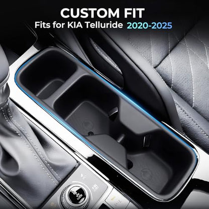 Center Console Cup Holder Inserts for KIA Telluride 2025 2024 2023 2022 2021 2020 (Cup Holder for 2020-2025 Telluride)