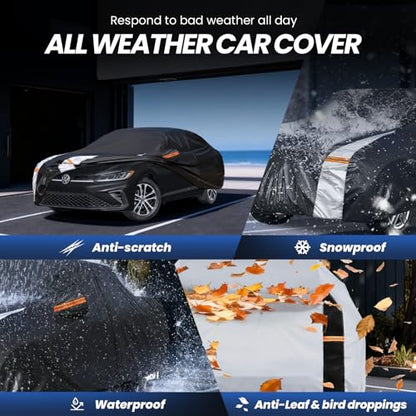 Multi Layer Car Cover Custom Fit for VW Jetta (Custom fit VW Jetta / Sedan car cover)