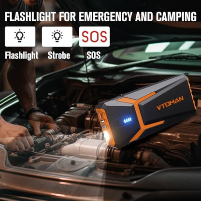 V10 Pro 4500A Jump Starter (4500A-Orange)
