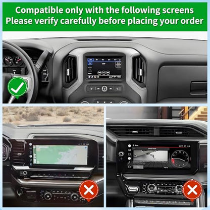 Car Phone Holder Center Console Organizer Tray for 2019 (for 2019-2026 Chevy Silverado/GMC Sierra 8-inch)
