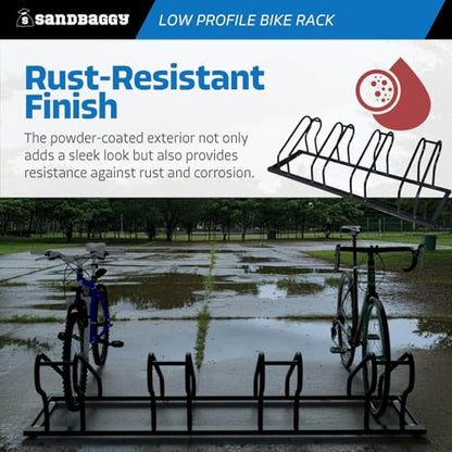 Commercial Low Profile Bike Rack (4 Capacity (Low-Profile))