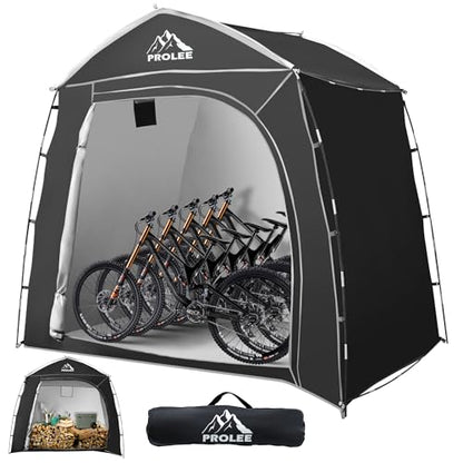 Bike Storage Tent for 4 (Cabin Black - XXL for 4-5 Bikes)