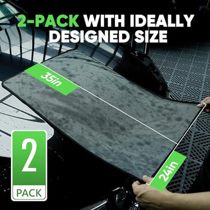 2 Pack Microfiber Towels (X-Large)