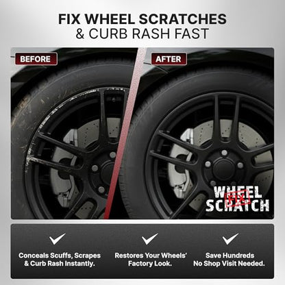 Matte Black Rim Touch Up Paint (Black - Satin/Matte - Kit)