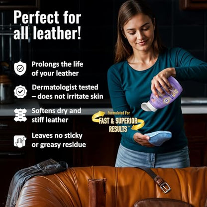 Cleaner and Conditioner 18oz. Bring Leather Back To Life on Furniture (18 Ounce (Pack of 1))