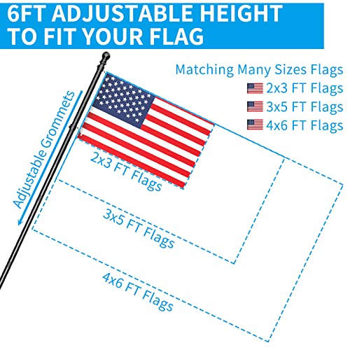 Flag Pole Upgraded Bracket (Black)