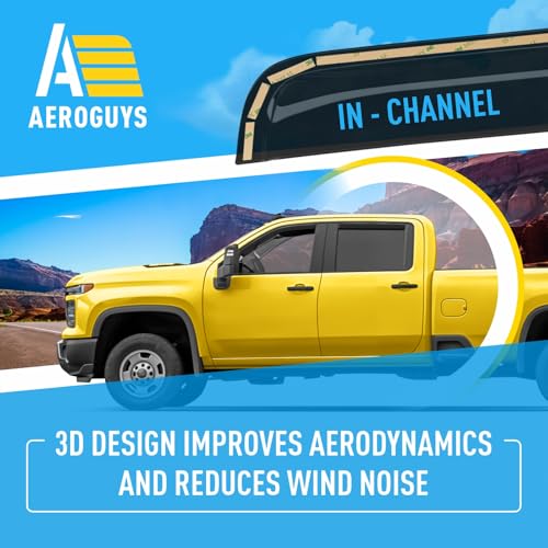 Extra Durable Window Deflectors In (For Chevy Silverado 20-26 2500/3500)