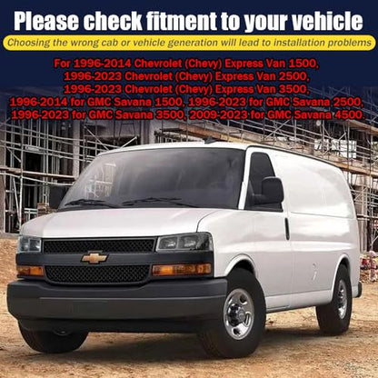 Rain Guards for Chevrolet Express Van 1996 (For Chevrolet Express Van 96-23)