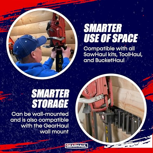 GearHaul SawHaul SnapLok Rotating Tractor Chainsaw Carrier (Rotating - Tractors / 28 Inch Scabbard / Yellow)