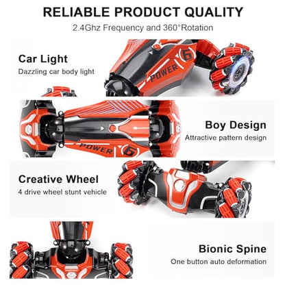 Gesture Sensing RC Stunt car (Deep Red)