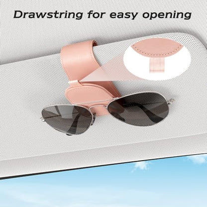 Magnetic Sunglass Holder for Car Visor (Pink)