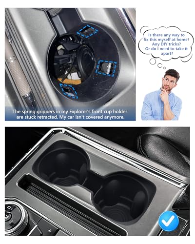 Cup Holder Inserts for Ford Expedition 2018 (For Expedition 20218-2024)