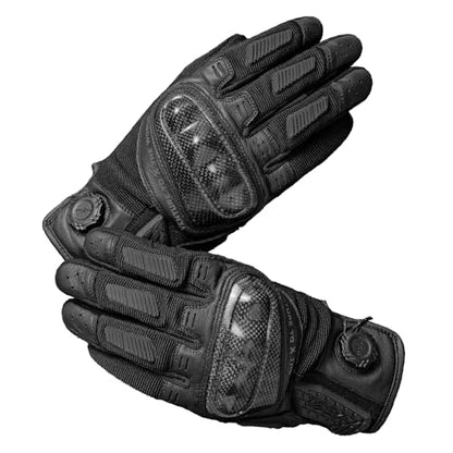 High Protection Motorcycle Gloves for Men (Medium / Black)